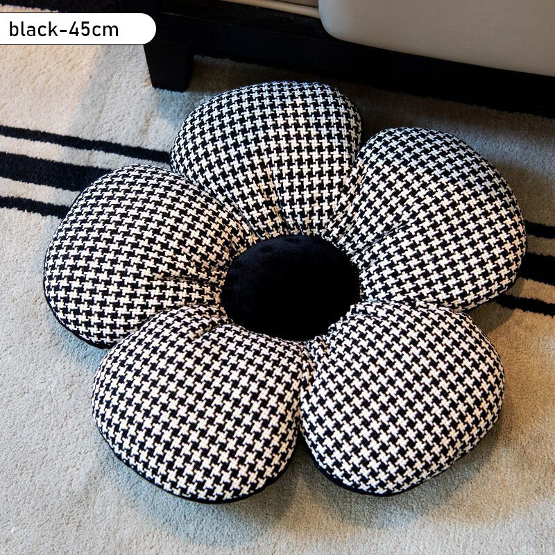 KS Flower cushion fart cushion seat cushion dormitory chair cushion buttock cushion office chair cushion houndstooth cushion bay window girl