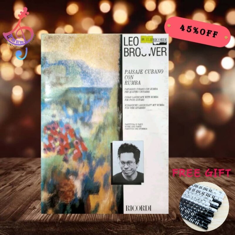 LEO BROUWER - CUBAN LANDSCAPE WITH RUMBA FOR FOUR GUITARS Malaysia