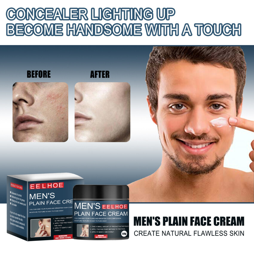 Men 'S Concealer Face Cream Tone Up Cream Invisible Pores Whitening