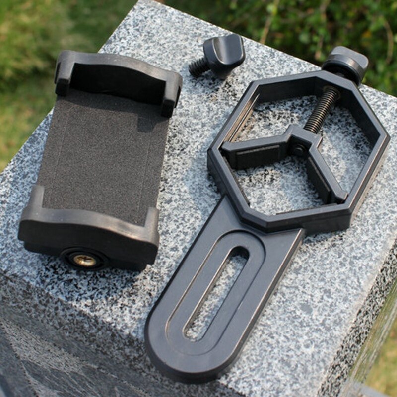 Universal Cell Phone Adjustable Adapter Mount Microscope Spotting Scope Telescope Clip Bracket Holder