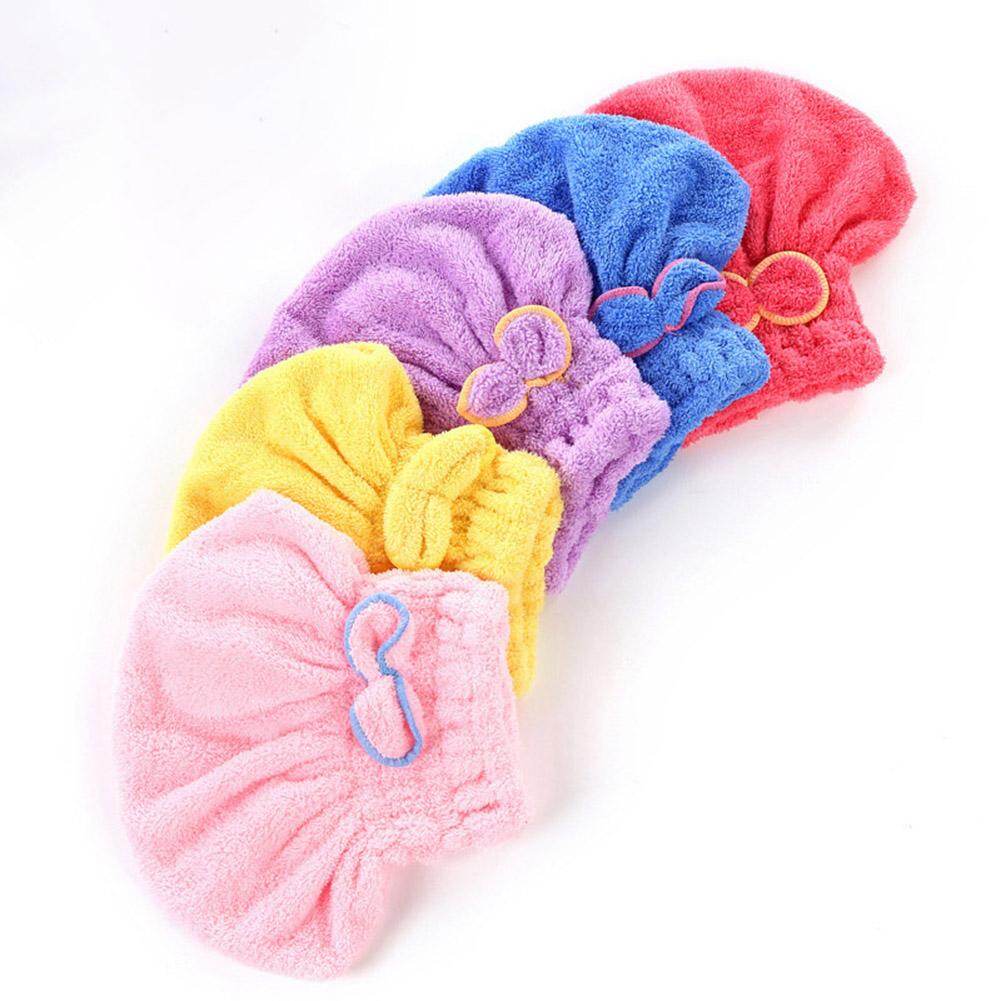Mũ Làm Khô Tóc Nhanh Thấm Nước Thắt Nơ Dụng Cụ Mũ Tắm Khăn Lau Đầu Khô