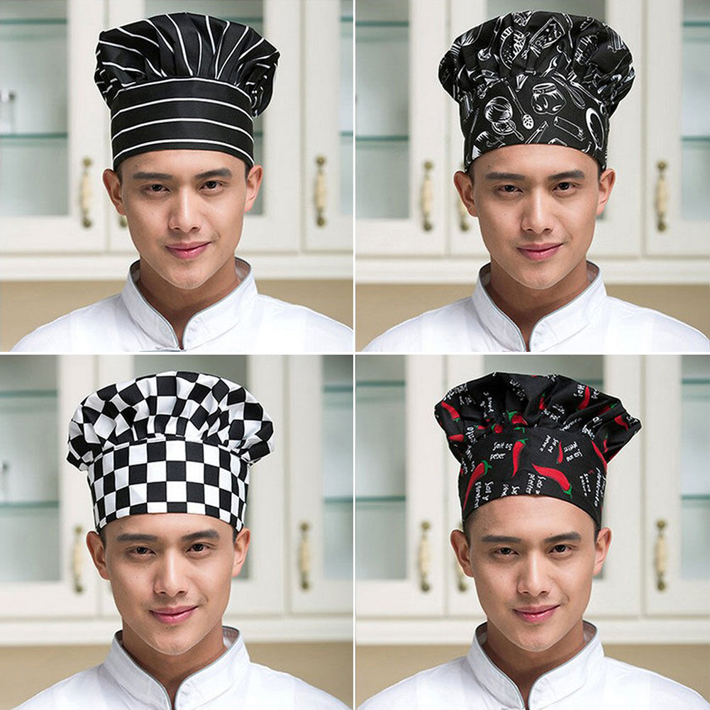Freedun® Professional Stretchy Adjustable Men Cap Kitchen Cook Baker Catering Chef Hat