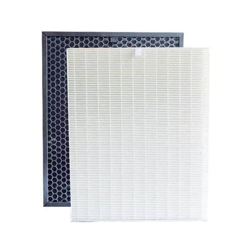 FU-888SV HEPA and Actived Carbon Filter For Sharp FU-P60S FU-888SV FU-4031NAS FU-P40S Air Purifier Parts 39*31*3.5cm+39*31*1cm Singapore