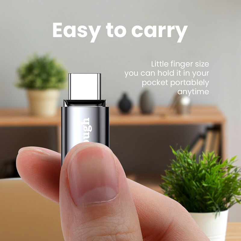 Elough Magnetic OTG Adapter Data cable adapter For iPhone 13 Xiaomi Macbook USB Type C Micro To Micro Type C Lighting Data Transfer OTG Converter