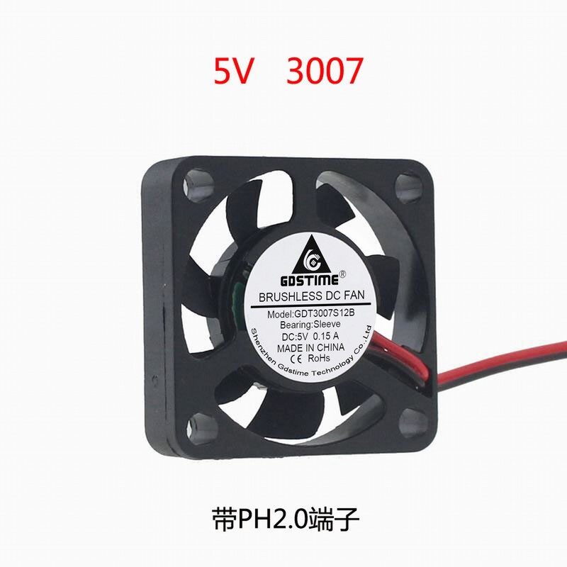 Dc 5v 3cm 3007s 30mm 30x30x7mm 2pin brushless cooling cooler fan pc cooling fan computer accessories