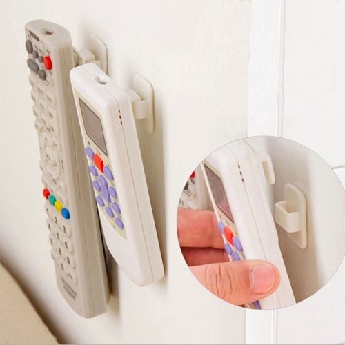 YESPERY Cái/bộ Cái Móc Nhựa Bộ Móc Kéo Dính Móc Treo Tường Điều Khiển Từ Xa Tiện Dụng TV Điều Khiển Không Khí