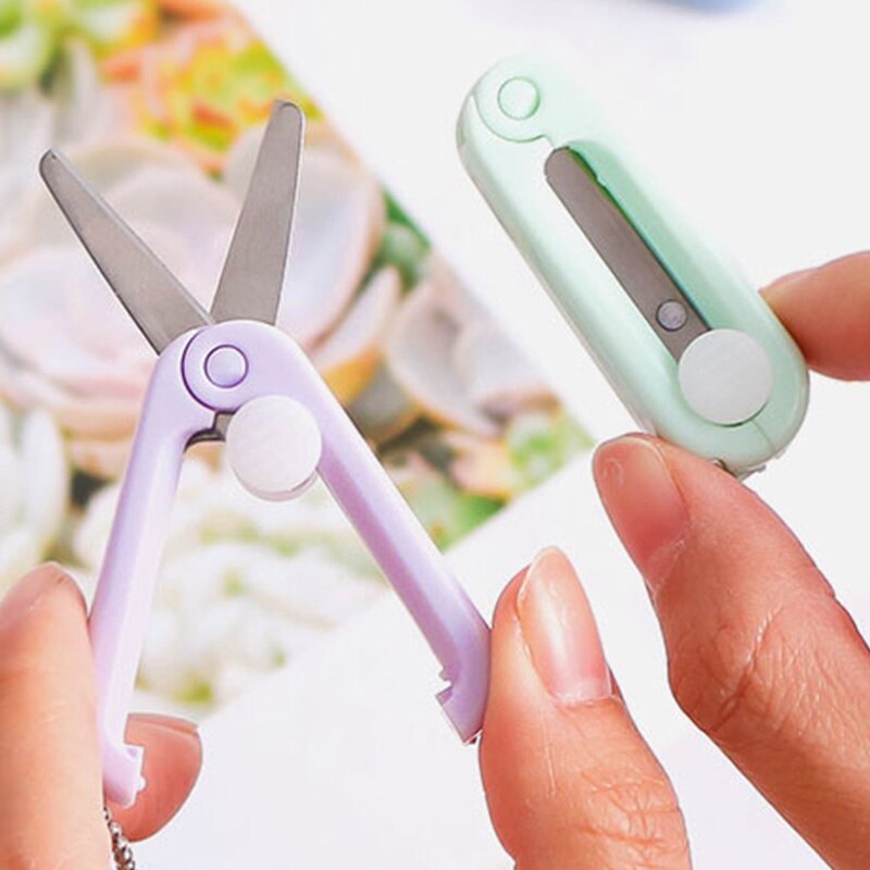 Xách tay Acrylic có thể gập lại kéo sinh viên ngắn gọn kéo an toàn