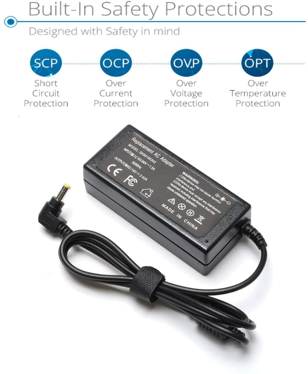 PwrON AC DC Adapter for HP Pavilion 24ea 27er 27es IPS LED BACklit Monitor Power 