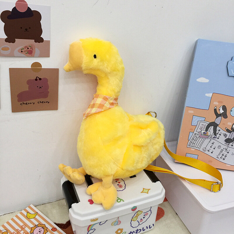 Cute Scarf Duck Cross body bag creative little duck doll bag for girls