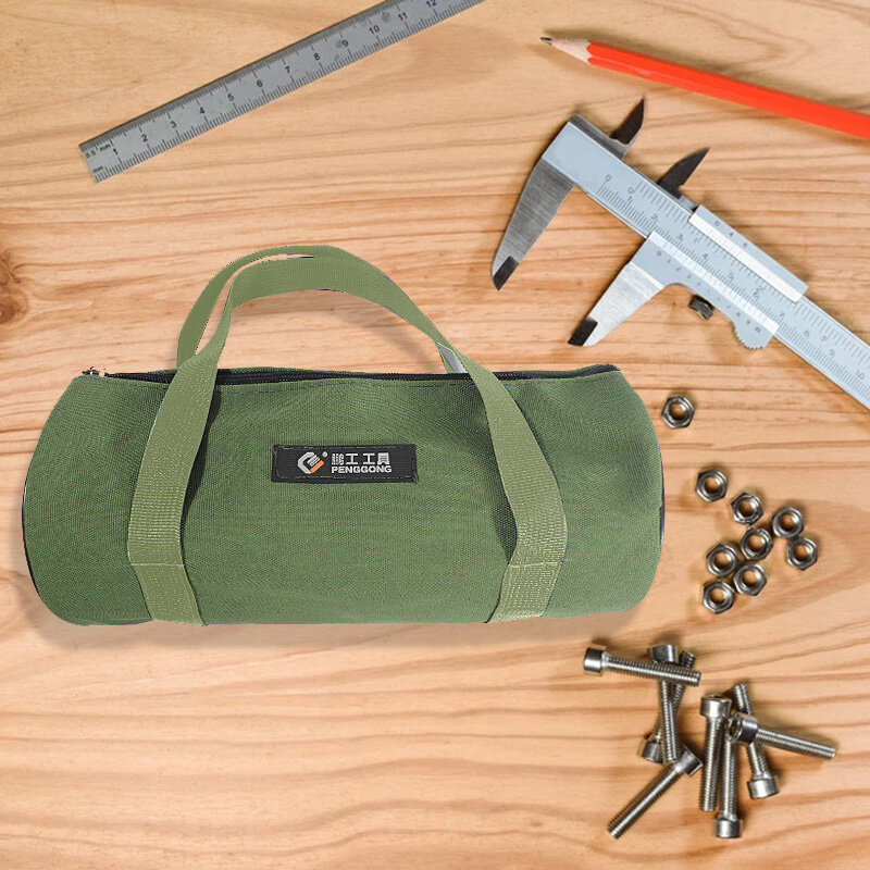 Manooby Durable Thicker Canvas Tool Pouch for Electrical Tool Storage Organizer Bag