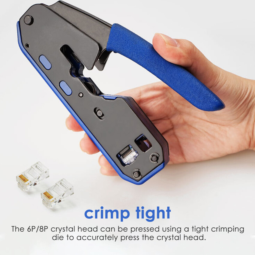[Multifunctional RJ45 Crystal Head 8P6P Network Tool Tape Stripping And Squeezing Crimping Cables Network Cable Pliers - Network Crimping Pliers,[100% Original + In Stock]  RJ45 Crimping Tool Pliers Network Crimper Stripper Cutter Ethernet Clip Tongs RG45 Cat6 Cat5e Cat5 Cat3 RJ11 Multi Function,Multifunctional RJ45 Crystal Head 8P6P Network Tool Tape Stripping And Squeezing Crimping Cables Network Cable Pliers - Network Crimping Pliers,]
