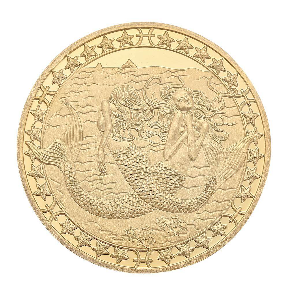 12 Constellation Gold Plated Physical Commemorative Coin Collectible Gift