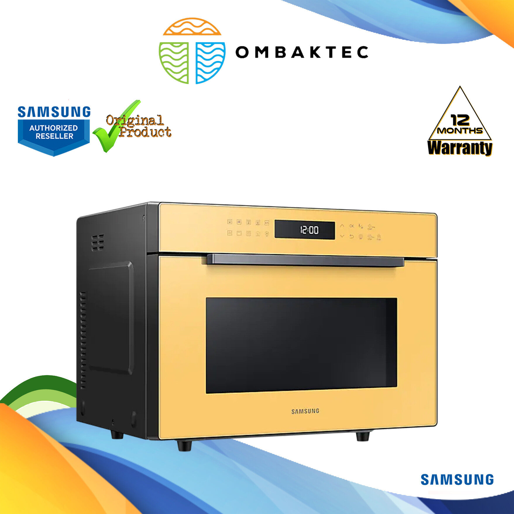 Samsung MC35R8088LP Convection Microwave Oven with HotBlast, 35L Air Fry Technology