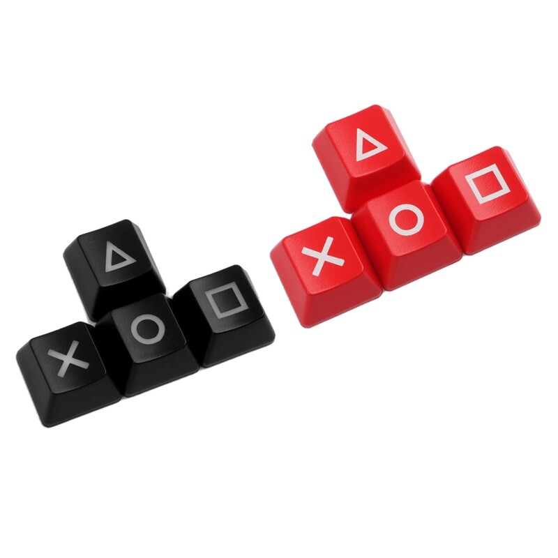 Keys Cap Up Down ,Mechanical Keyboard Pbt Keycap Ps4 Button Key Wasd Dye Sub Tech R4 R3 R2 R1
