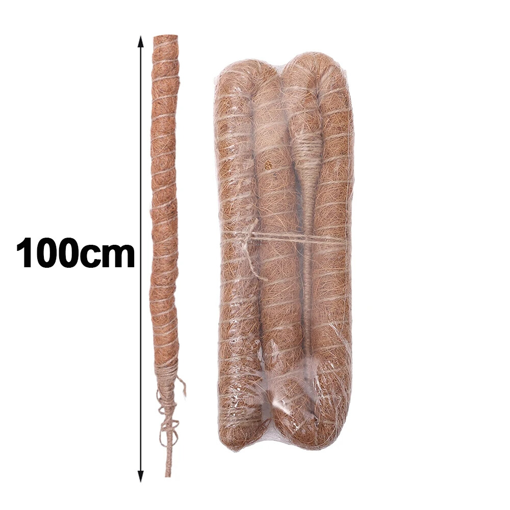 70/100/120cm Bendable Coco Coir Moss Pole Plant Climbing Pole Plant Support Extension for Plant To Grow Upward Garden Tools