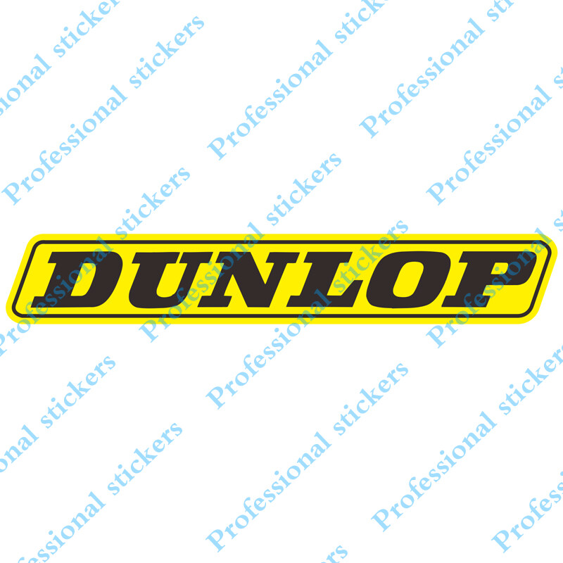 5x Dunlop Stickers 15cm x 2.5cm 