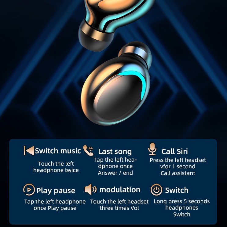 Tai Nghe Không Dây F9 Pin Bluetooth 5.0