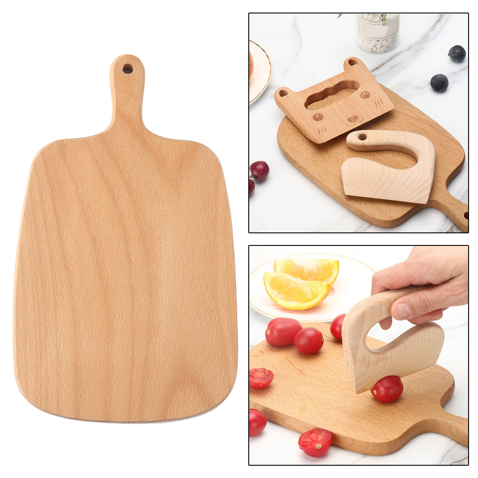 BÁO GIÁ Dao Làm Bếp Trẻ Em | Shopee Lazada Sendo Tiki mới nhất 28 Miffer Đồ Dùng Nhà Bếp Dao Gỗ Đồ Chơi Tự Làm Dao Cho Trẻ Em Rau Quả 15,5X26Cm