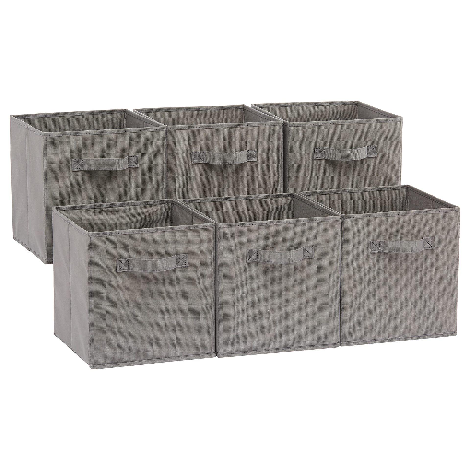 Non Woven Coverless Storage Box Amazon Square Toy Organizer Storage Box Foldable Fabric Storage Box