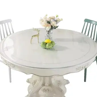 Balle Pvc Round Transparent Table Cover Dinning Waterproof