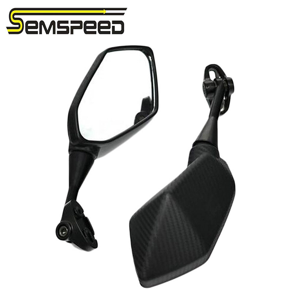 SEMSPEED Rear Side View Rearview Hnadlebar Mirrors For Honda ADV150 PCX Click Vario 150 125 Sh Forza 350 300 250 125 XADV750