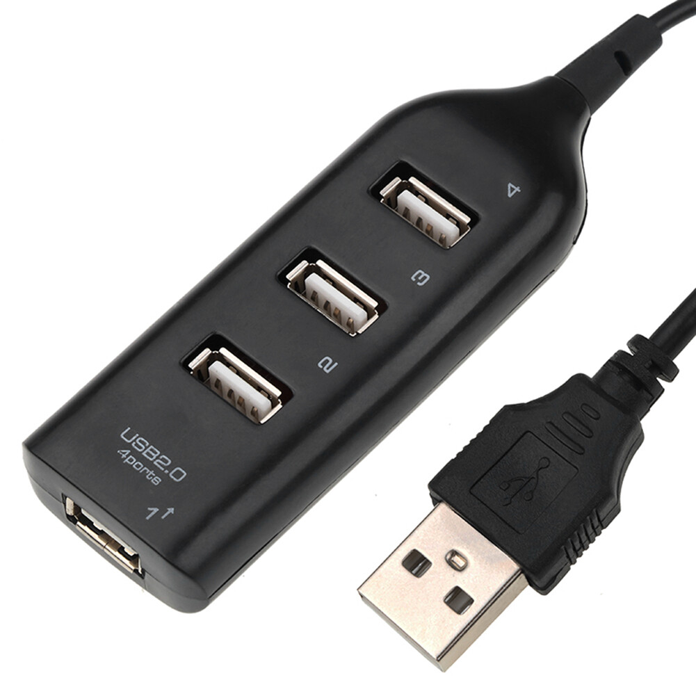 USB Hub 5Mbps High Speed Multi USB 2.0 Adapter Expander 4 Port Splitter