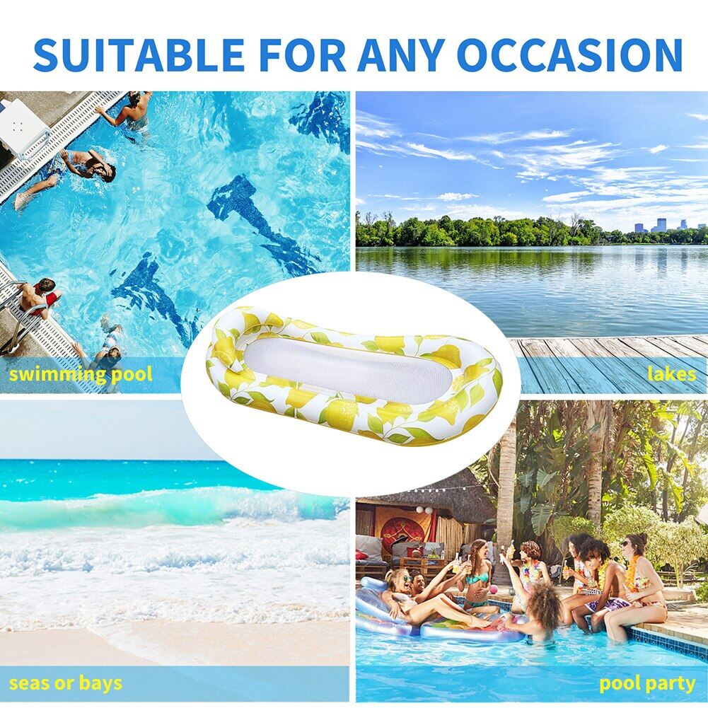 Inflatable Pool Lounger With Pillow WOW Sports Inflatable Pool Lounger ...