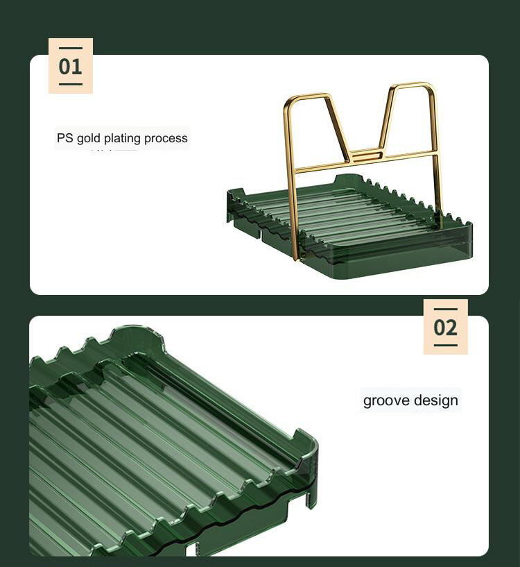 KS Pot cover rack multifunctional table top rack household spatula storage rack kitchen folding rack