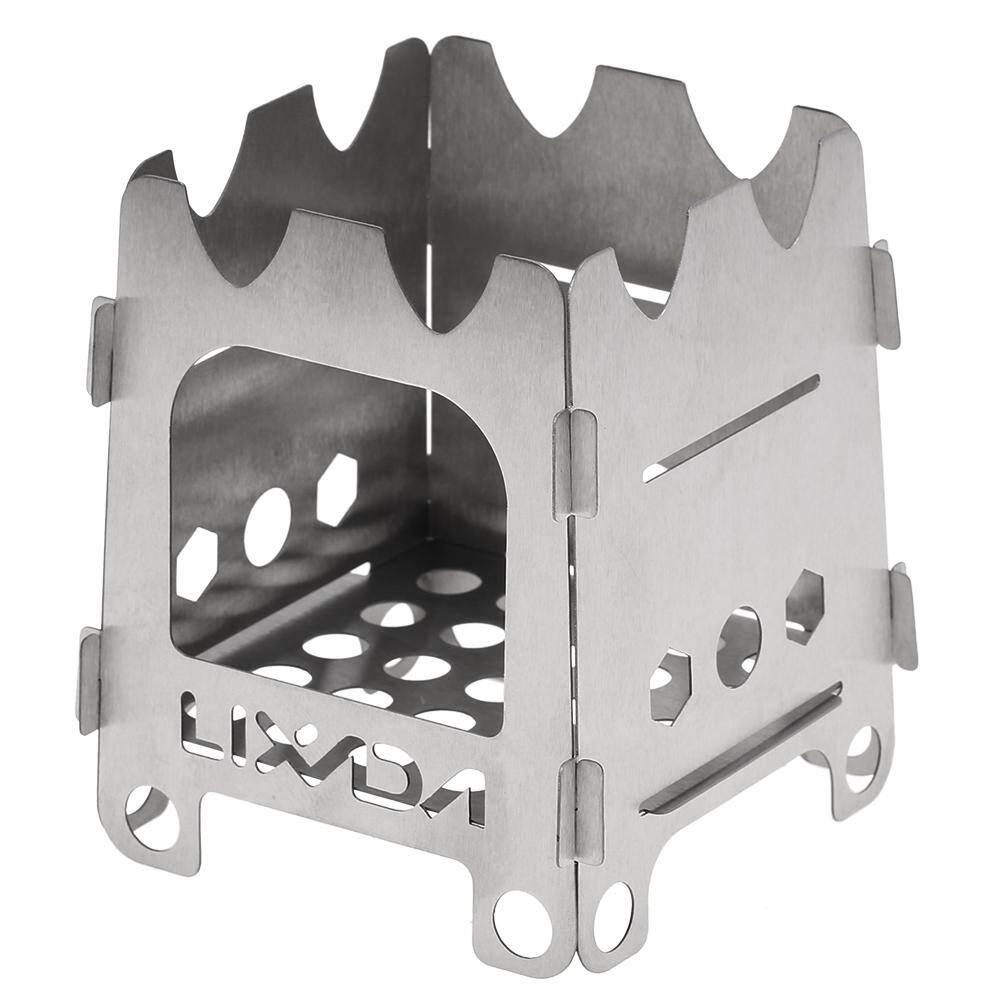 Topp Sports Lixada Titanium Outdoor Camping Stove Portable Ultralight  Folding Wood Stove Pocket Stove Camping Fishing Hiking | Lazada