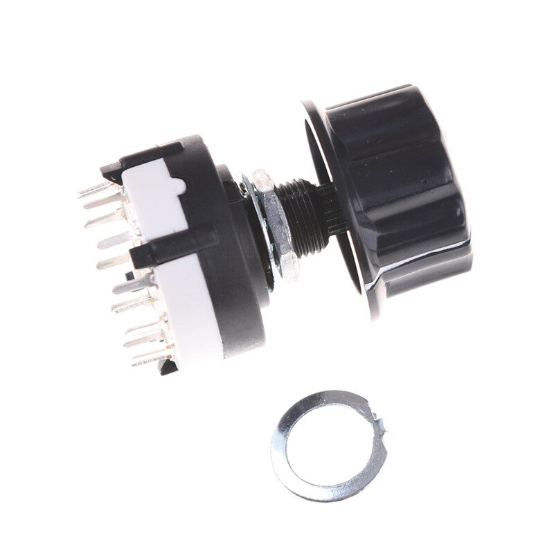 qinyu KOKO RS26 Rotary Channel Selector Switch 1 Pole Position 12 Selectable with Knob