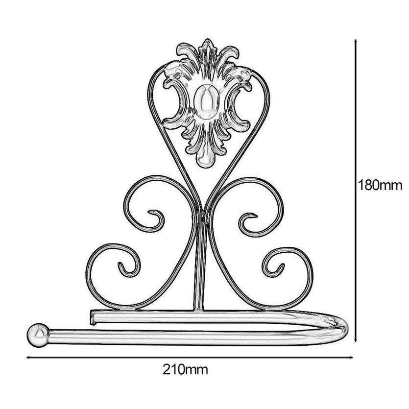OH Thiết Kế Vintage Cổ Điển Sắt Giấy Cuộn Giá Đỡ Treo Tường Giá