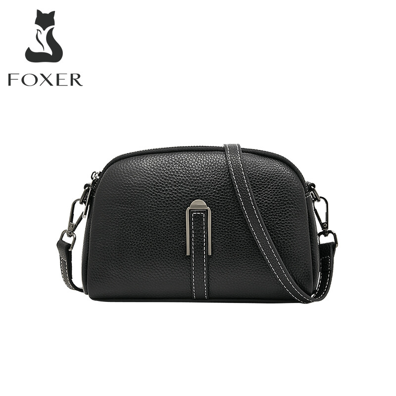 FOXER brand women sling bag leather women's crossbody bag new fashion mobile phone bag women's Messenger bag shoulder bag