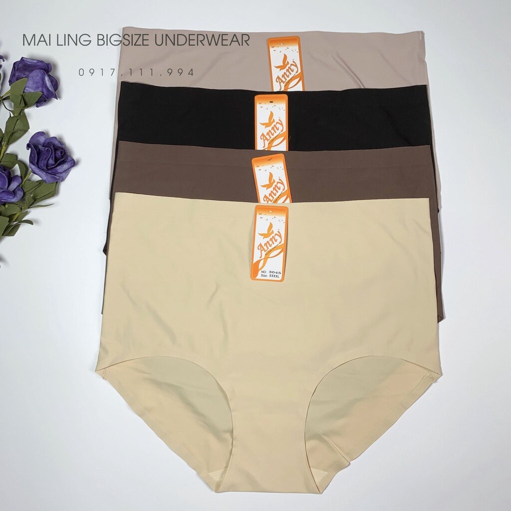 |ảnh tự chụp| quần lót su đúc bigsize thái lan cạp cao |m-3045|