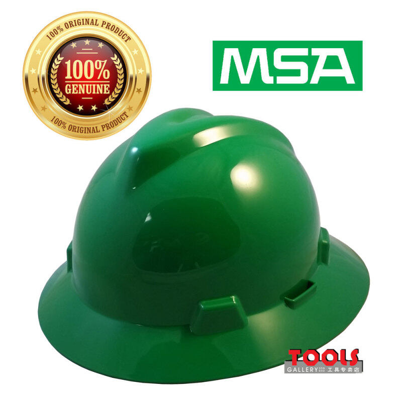MSA V-Gard Full Brim Hard Hats(GREEN)/Safety Helmet/Head Protection
