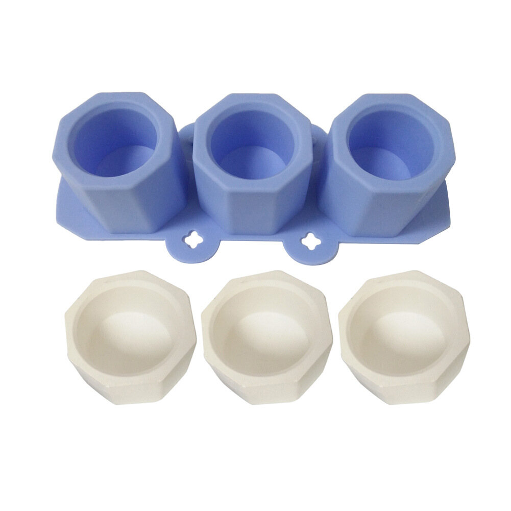 【100% Original+COD】New DIY Cement Pot Making Silicone Molds Hand Made Clay Crafts Making Cement Mold Succulent Plants Concrete Planter Molding Tool