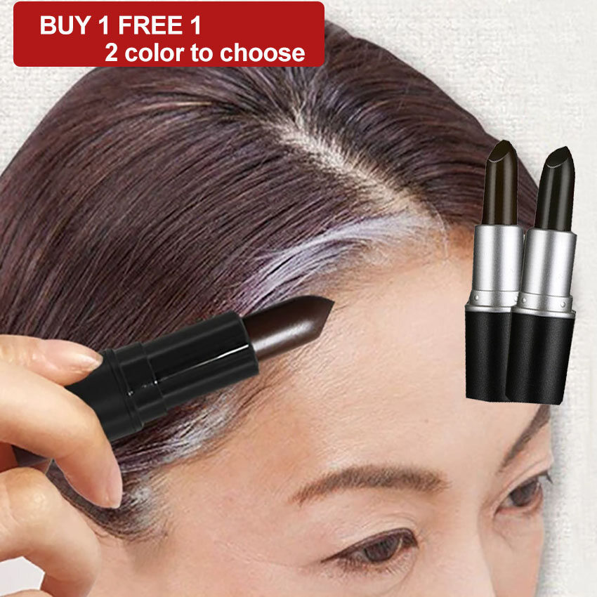 [BUY 1 FREE 1] Pure Plant Hair Dye Stick One-time Fast Dyeing Hair Covering White Hair Hair Dye Hair Cream Pen Long Lasting