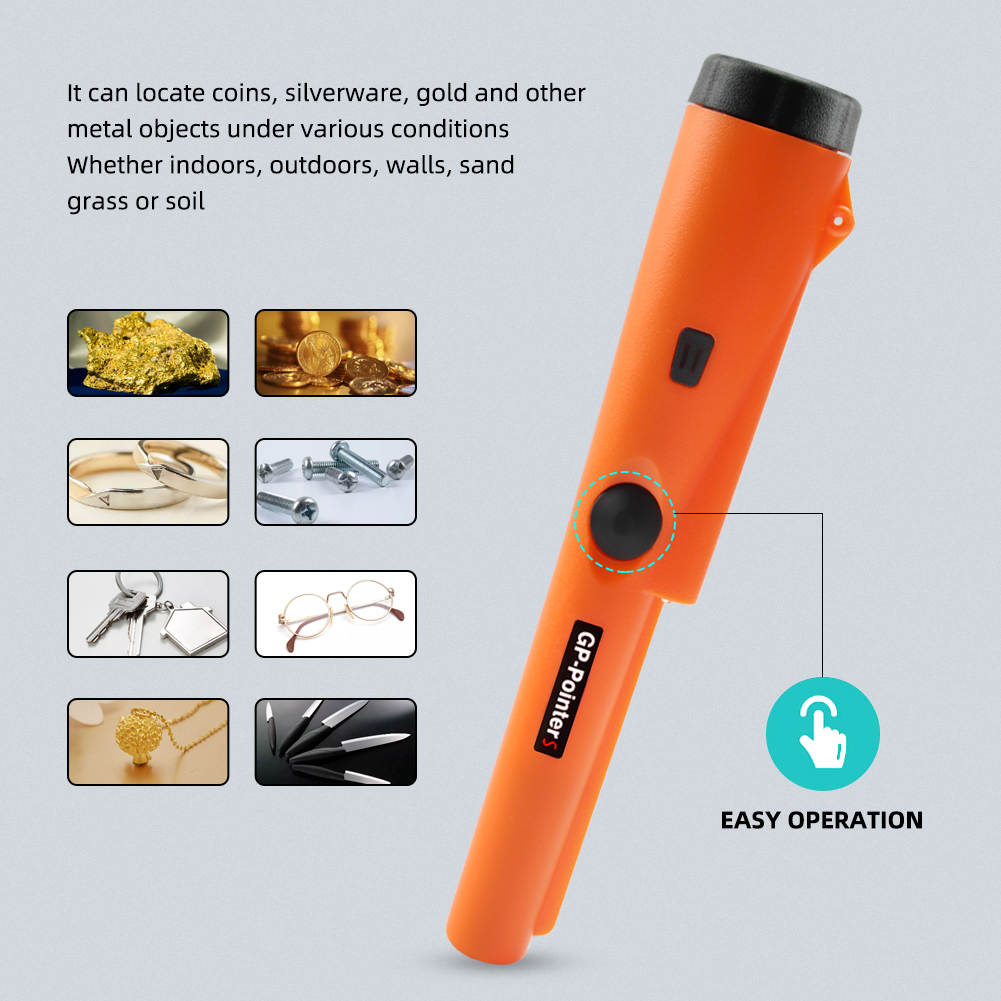 YIERYI Gold Metal Detector Metal Detector Sensor Needle Control Positioning Rod Detector