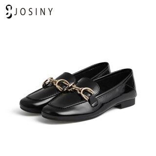 Women Flat PU Leather Shoes Vintage Metal Ring Buckle Slip-On Loafers Women Shoes Low Heels Shoes Female Casual thumbnail
