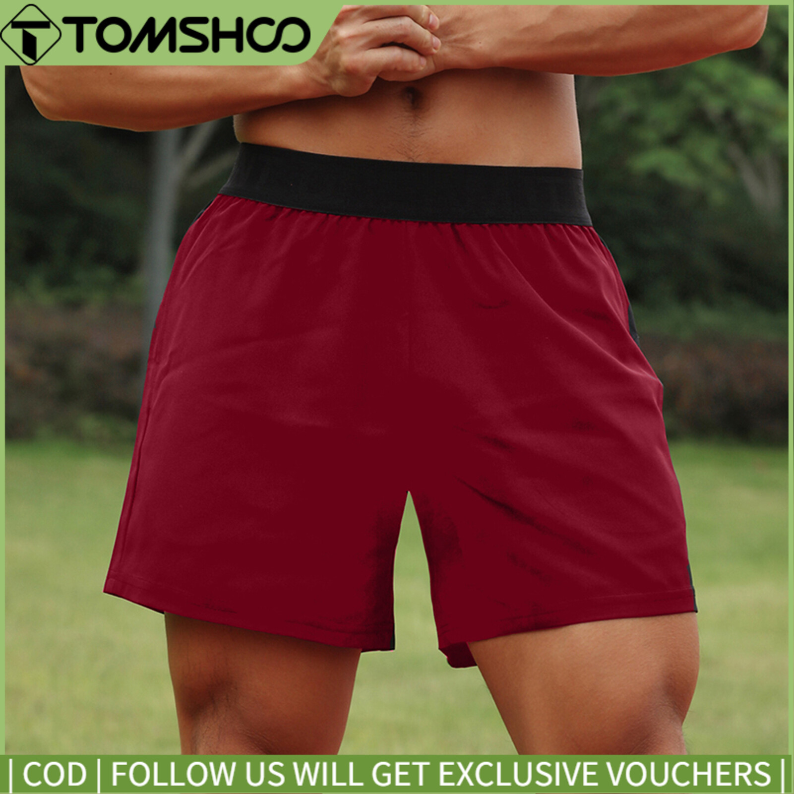 Men Sport Shorts Elastic Waist Pocket Towel Loop Running Basketball Gym Athletic Loose Fit Quick-dry Casusal Shorts