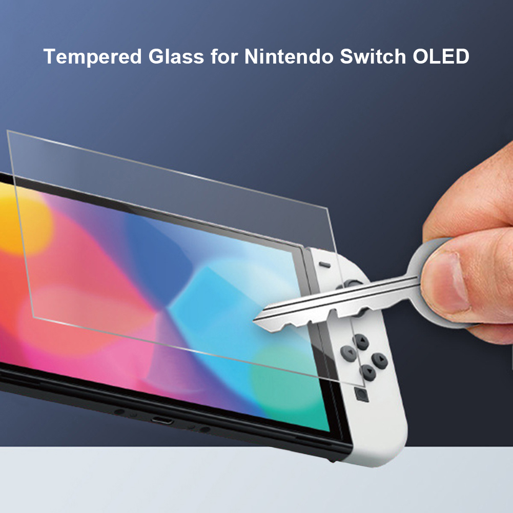 Glass Protective Film Cover Fit OLED Game Console Screen Protector Practical Accessories