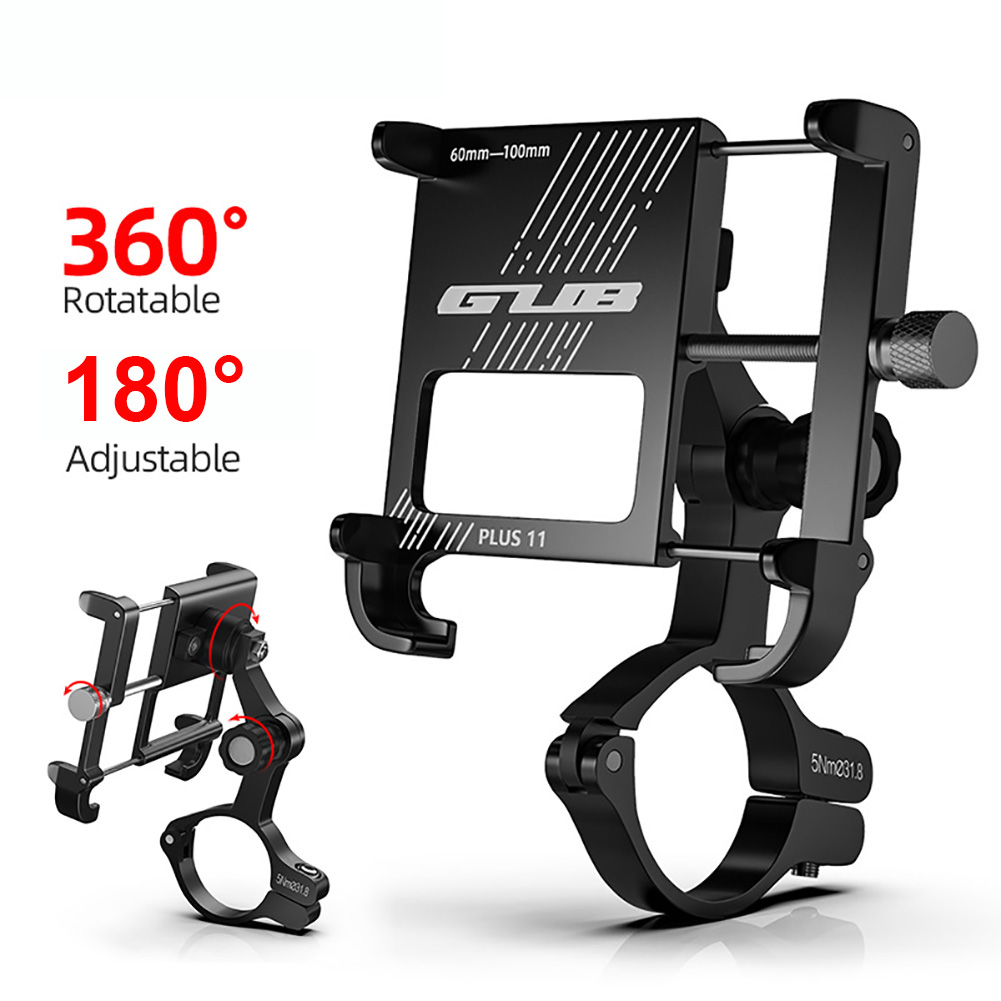 GUB PLUS 11 Adjustable Motorcycle Electric Bicycle Metal Phone Holder Bracket