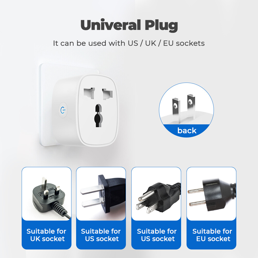 EL style Graffiti WIFI smart home multi-function socket Anglo-American European gauge plug converter remote control mobile phone voice timing