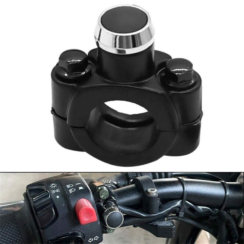 Headlight Strobe Momentary Switch Button Aluminum Alloy Interruptor Moto Parts
