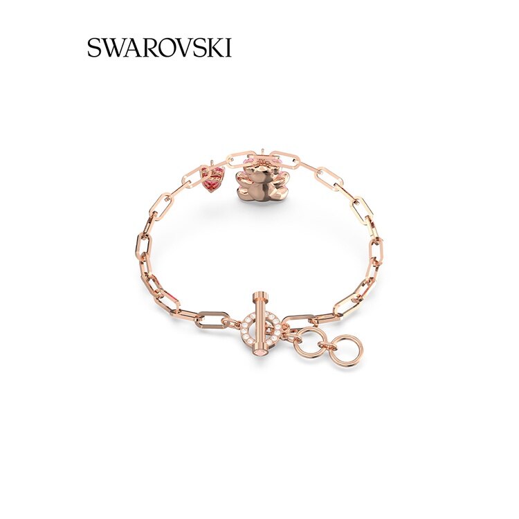 Swarovski Teddy Heart Bear Bracelet Girlfriend Gift