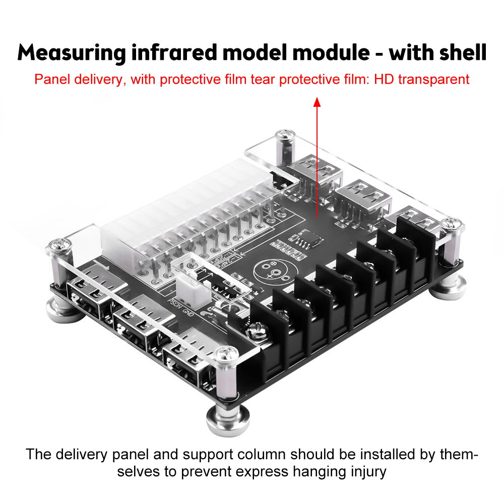 Diymore Đầu Nối Nguồn Điện Bộ Chuyển Đổi Nguồn Điện Nhiều Cổng SATA ATX Bảng Nguồn Đồng Bộ