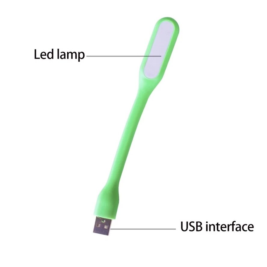 Mini 5V 1.2W Bendable USB LED Lamp Book Light for Power Bank & Notebook & Computer & Laptop Night Lights