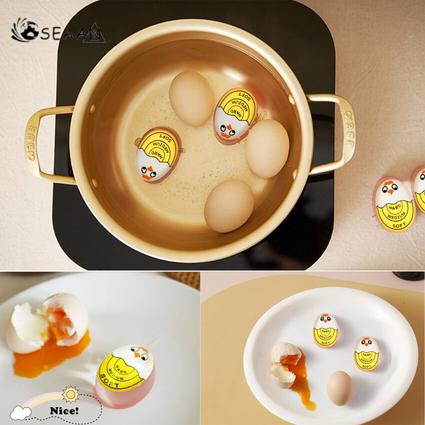 Egg Timer Color-Changing For Boiling Eggs Soft Hard Boiled Egg Perfectly Every Time No BPA Safe Easy-To-Read And Fun No More Guesswork
