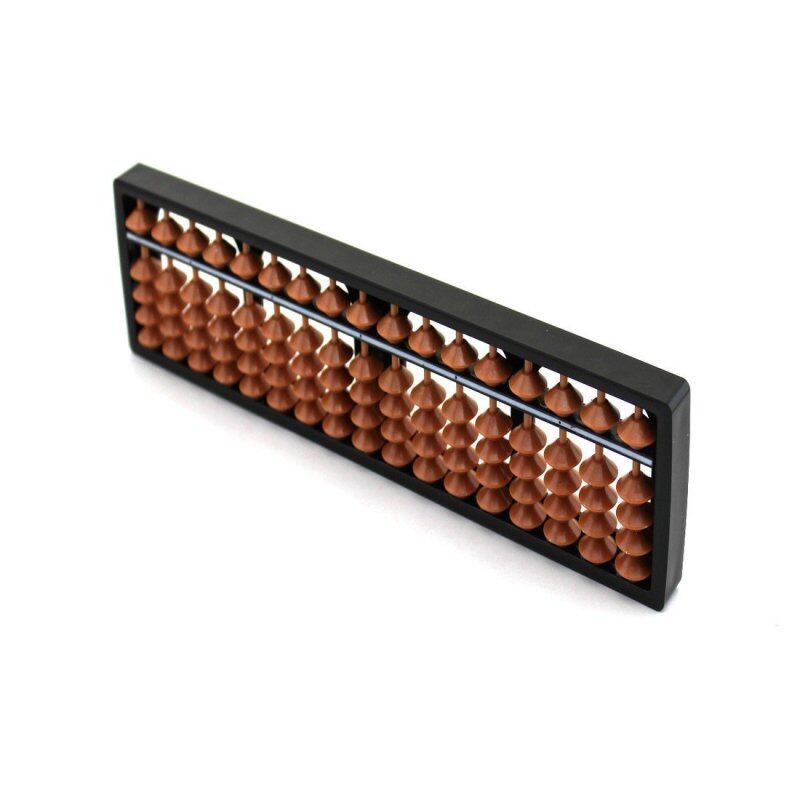 Plastic Abacus Arithmetic Soroban Kid`s Calculating Tool 17 Digits