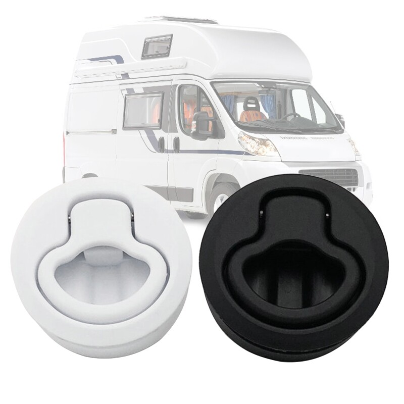 2  Round Locking Flush Pull Latch lacement Plastic For RV Marine Boat Southco