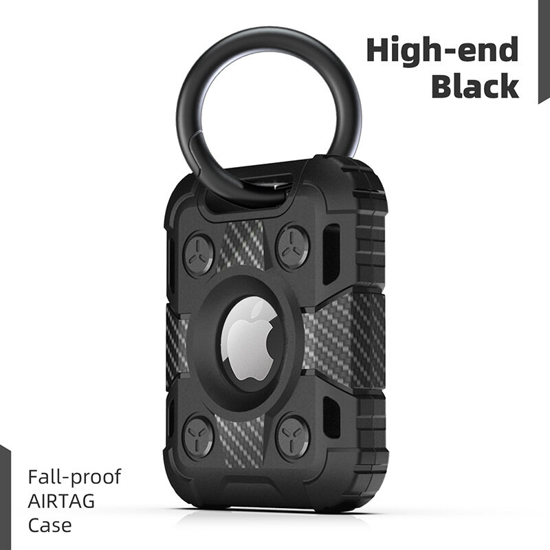 New Shockproof Armor Airtag Case TPU Protective Cover For Apple Airtags Location Tracker Anti-lost Sleeve For AirTag Keychain